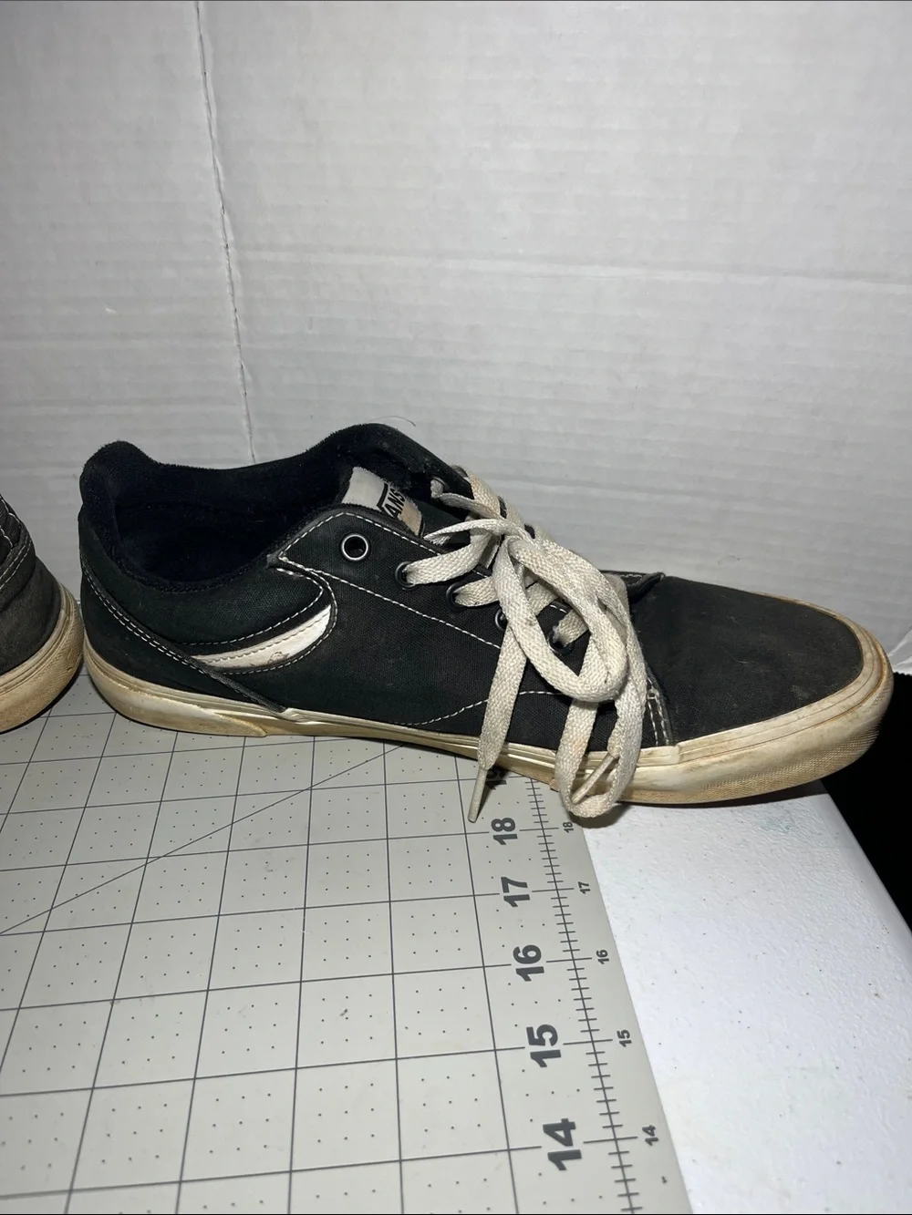 Vans Black and White Low-Top Skate Sneakers